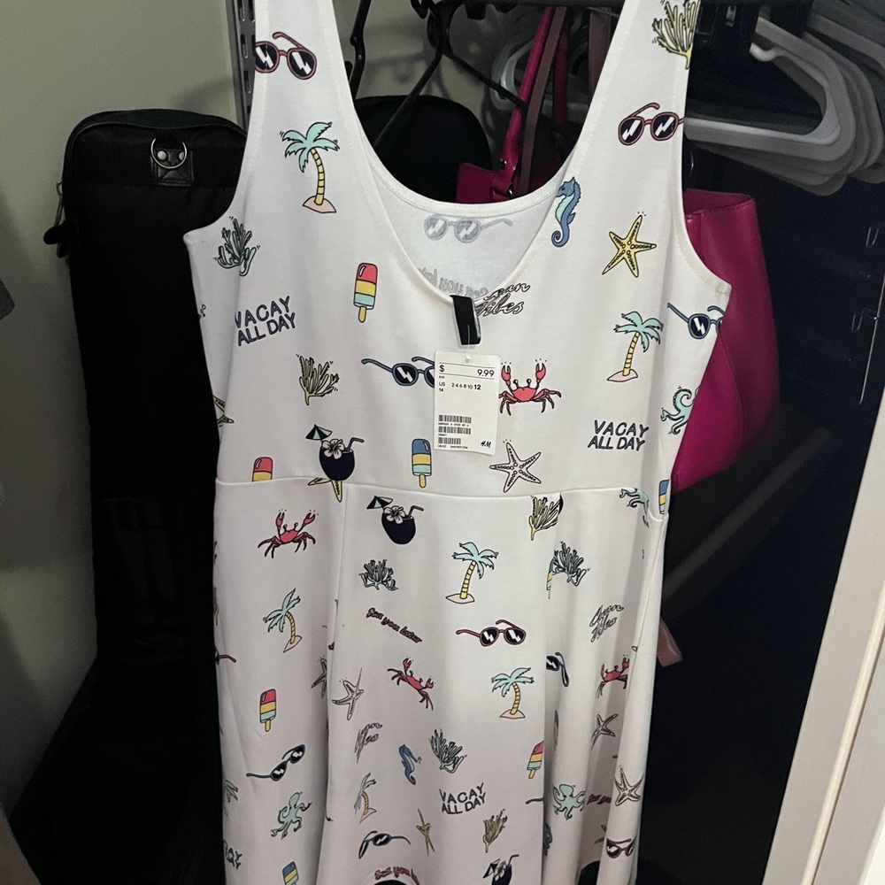 Vacay All Day White Sundress
